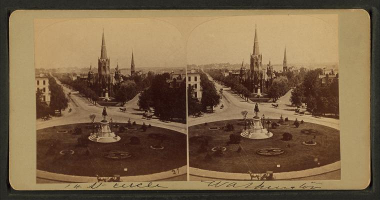 File:14th street circle, Washington, from Robert N. Dennis collection of stereoscopic views.jpg