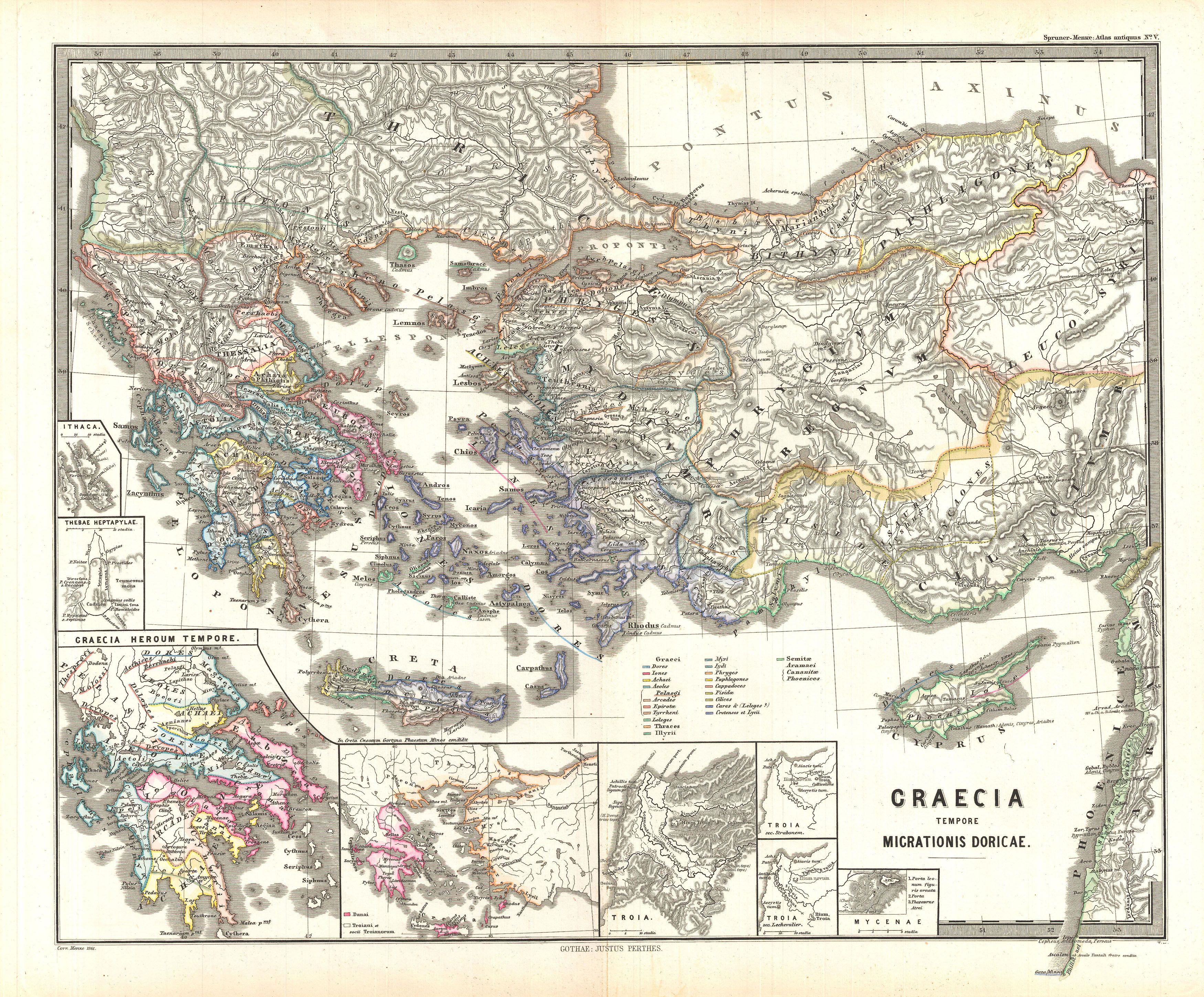 dorian civilization map