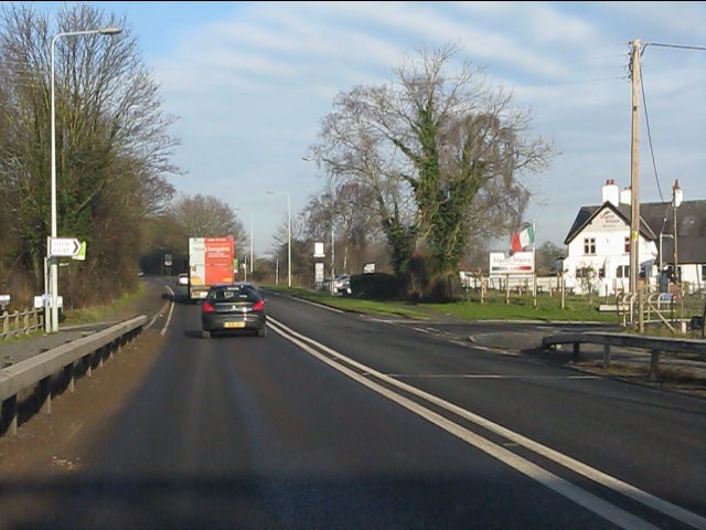 File:A49 at Willow Green Lane junction - geograph.org.uk - 2778339.jpg