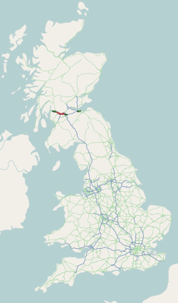 <span class="mw-page-title-main">A8 road (Scotland)</span> Road in Scotland