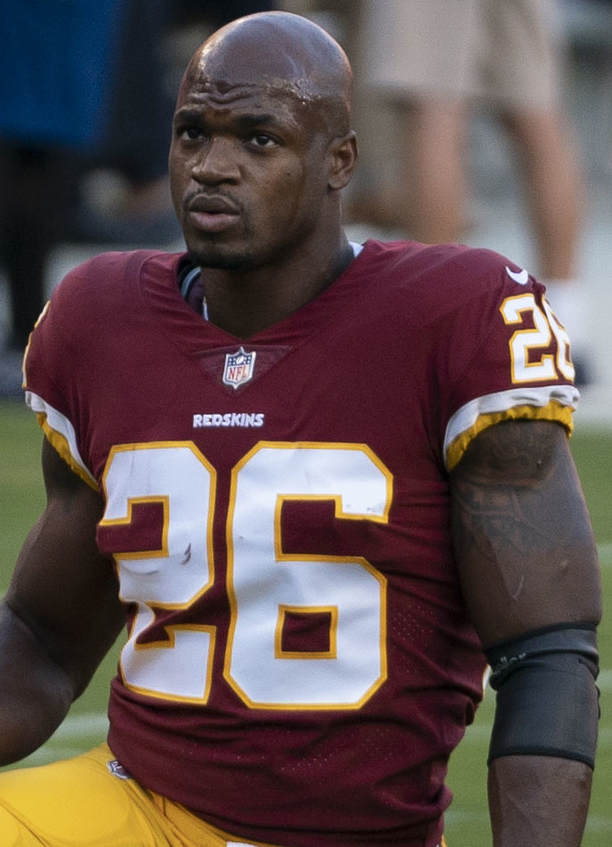 Adrian peterson hot sale redskins jersey