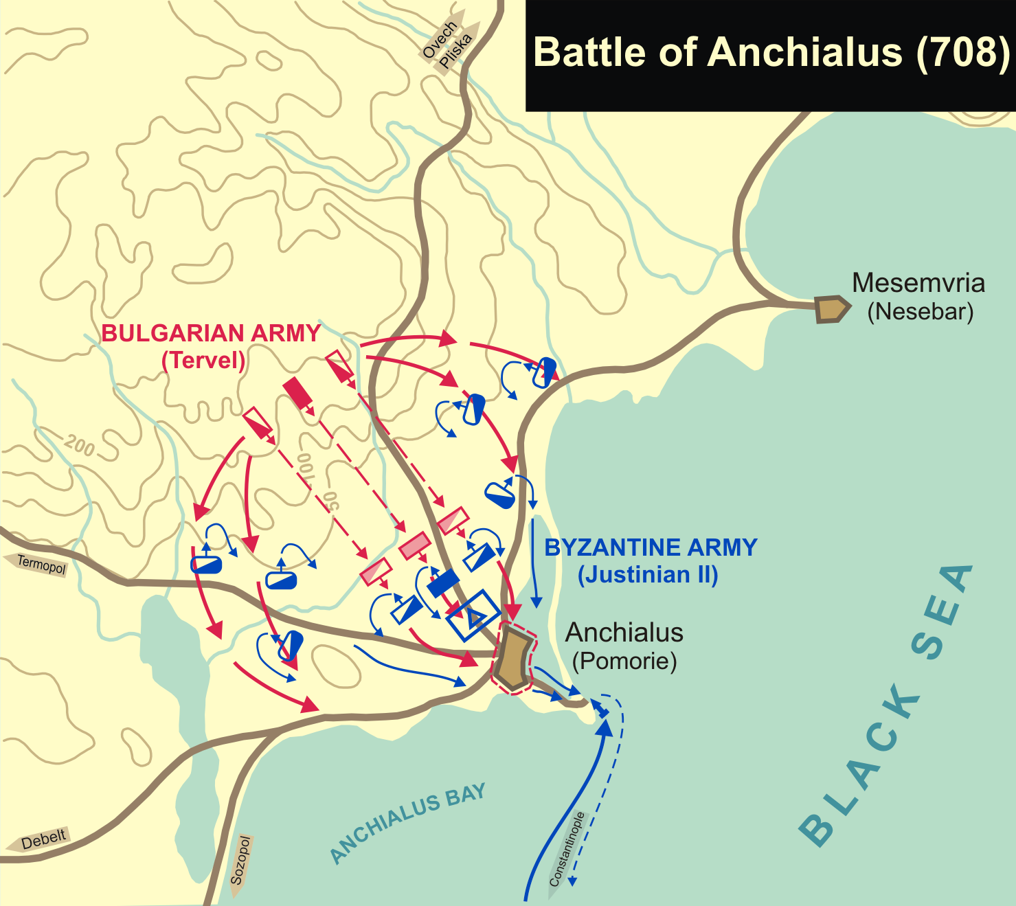 Battle of Anchialus (708)