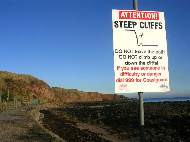 File:Cliffs at Cowie - geograph.org.uk - 106228.jpg