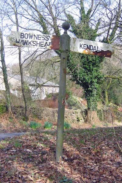 File:Direction Sign - Signpost by the B5284, Crook Brow - geograph.org.uk - 6098624.jpg