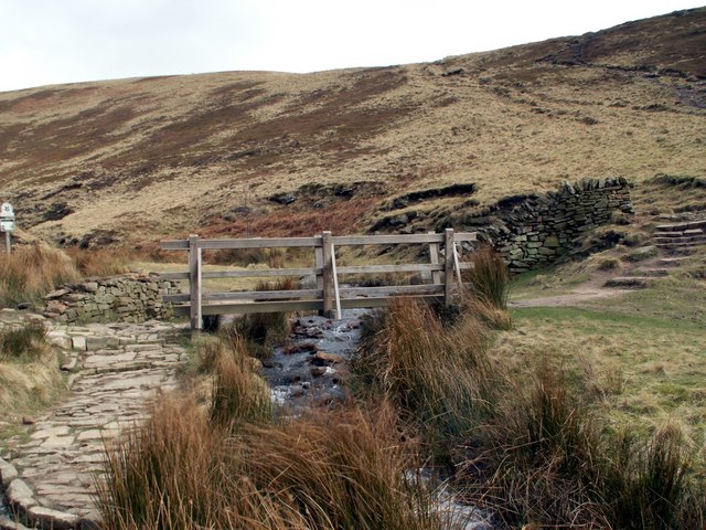 File:Footbridge over William Clough - geograph.org.uk - 712677.jpg