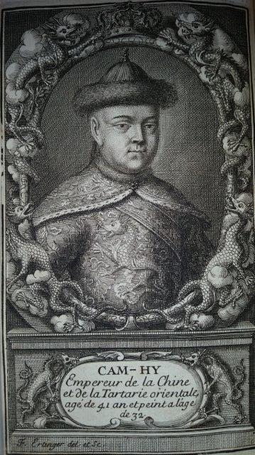 Engraving of Kangxi Emperor from le Comte's ''Nouveaux Memoires''