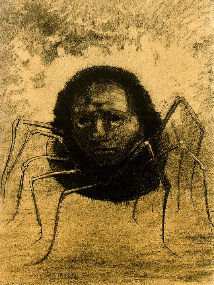 https://upload.wikimedia.org/wikipedia/commons/1/16/Redon_crying-spider.jpg