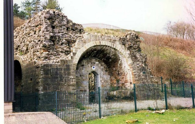 File:Remains of a blast furnace stack, Maesteg. - geograph.org.uk - 1381068.jpg