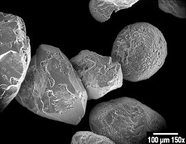 Scanning electron micrograph showing grains of sand Sand under electron microscope.jpg