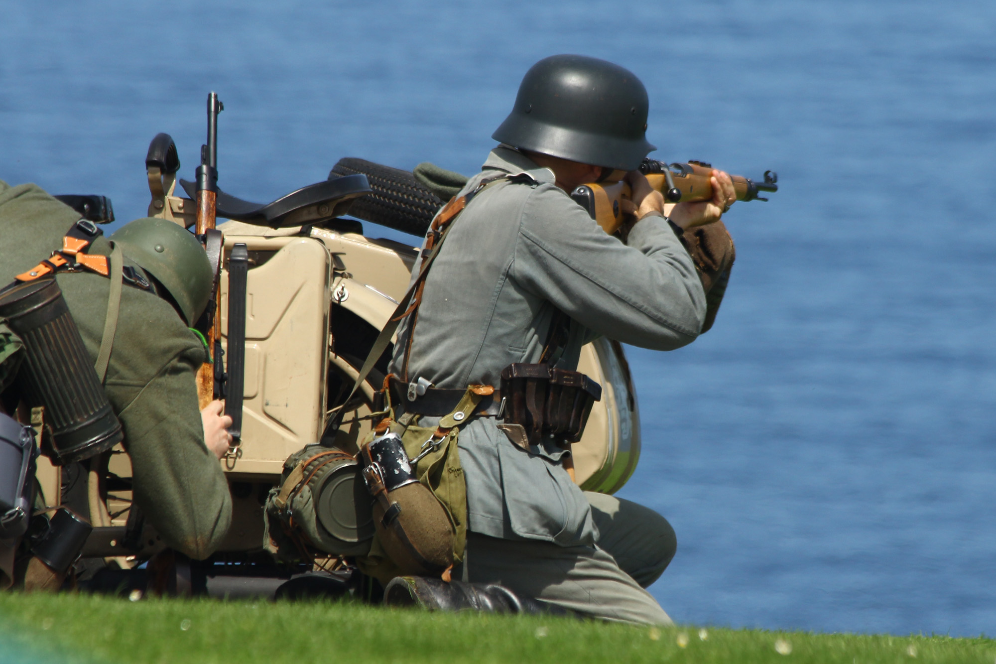 ww2 reenactment german nazi soldiers