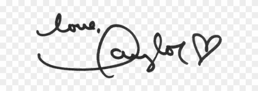 taylor swift signature heart