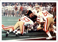 The Bengals played against the 49ers in Super Bowl XVI (pictured) and XXIII, but lost in both games.