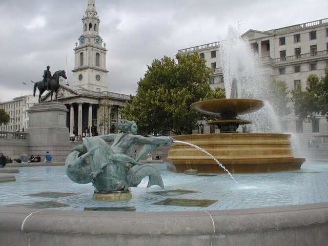 File:A fountain in Trafalgar Square - geograph.org.uk - 727401.jpg