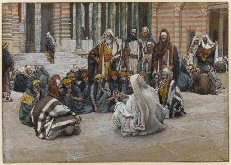 File:Brooklyn Museum - Jesus Speaks Near the Treasury (Jésus parle près du trésor) - James Tissot.jpg