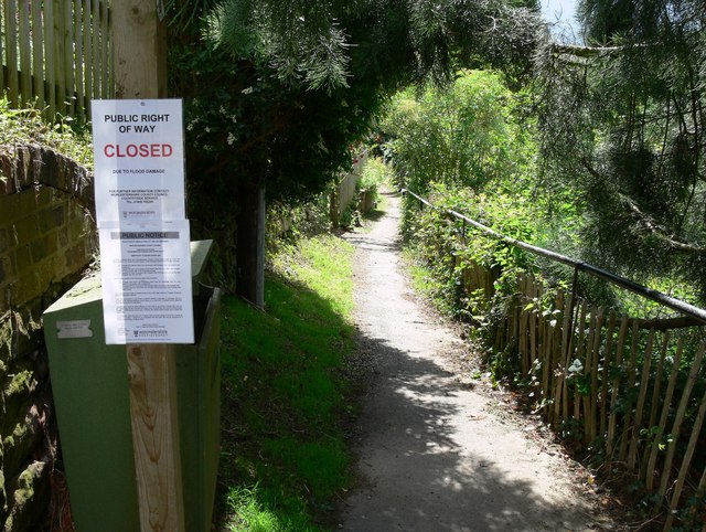 File:Closed due to flood damage - geograph.org.uk - 493472.jpg