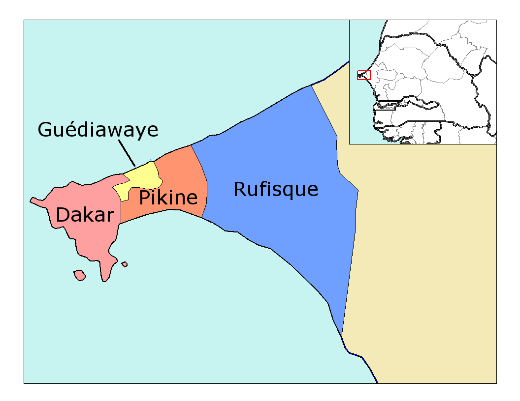 Résultat de recherche d'images pour "départements au senegal"