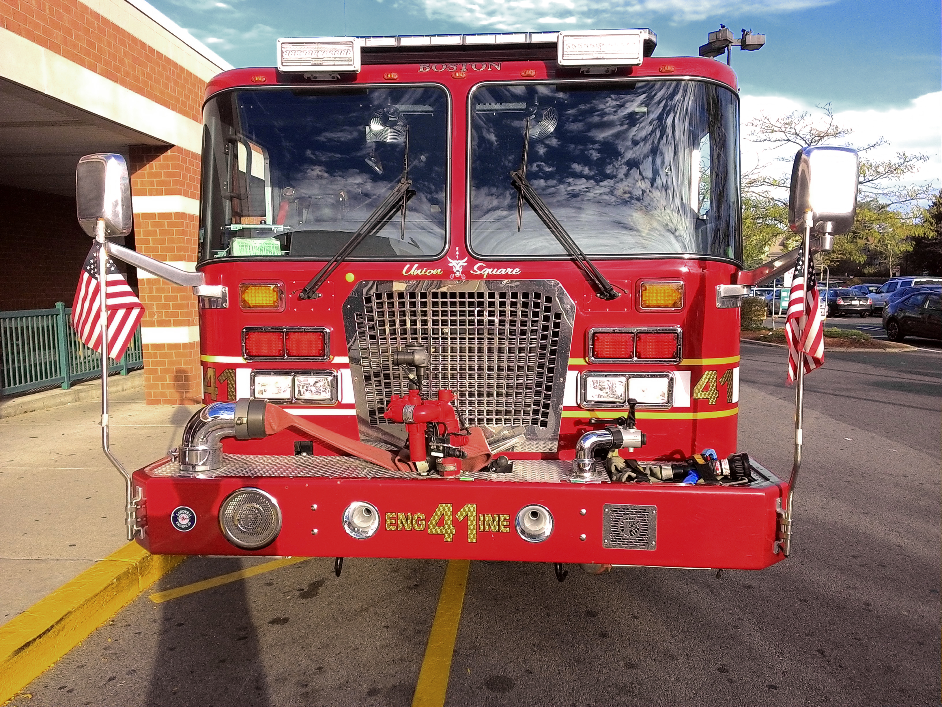 Engine 41 Boston Fire Department in Allston neighborhood in 2015