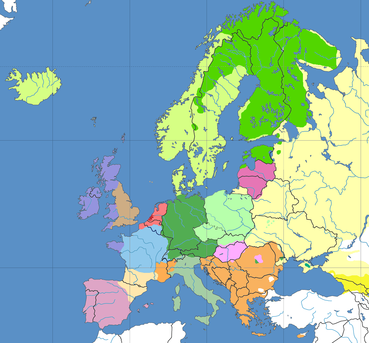 cultural map of europe