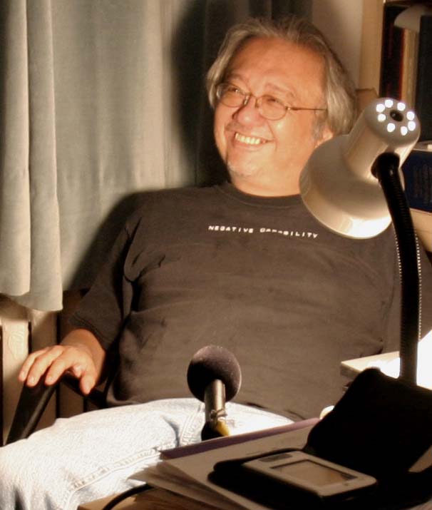 John Yau, photo by Gloria Graham, taken during the video taping of Add-Verse, 2003