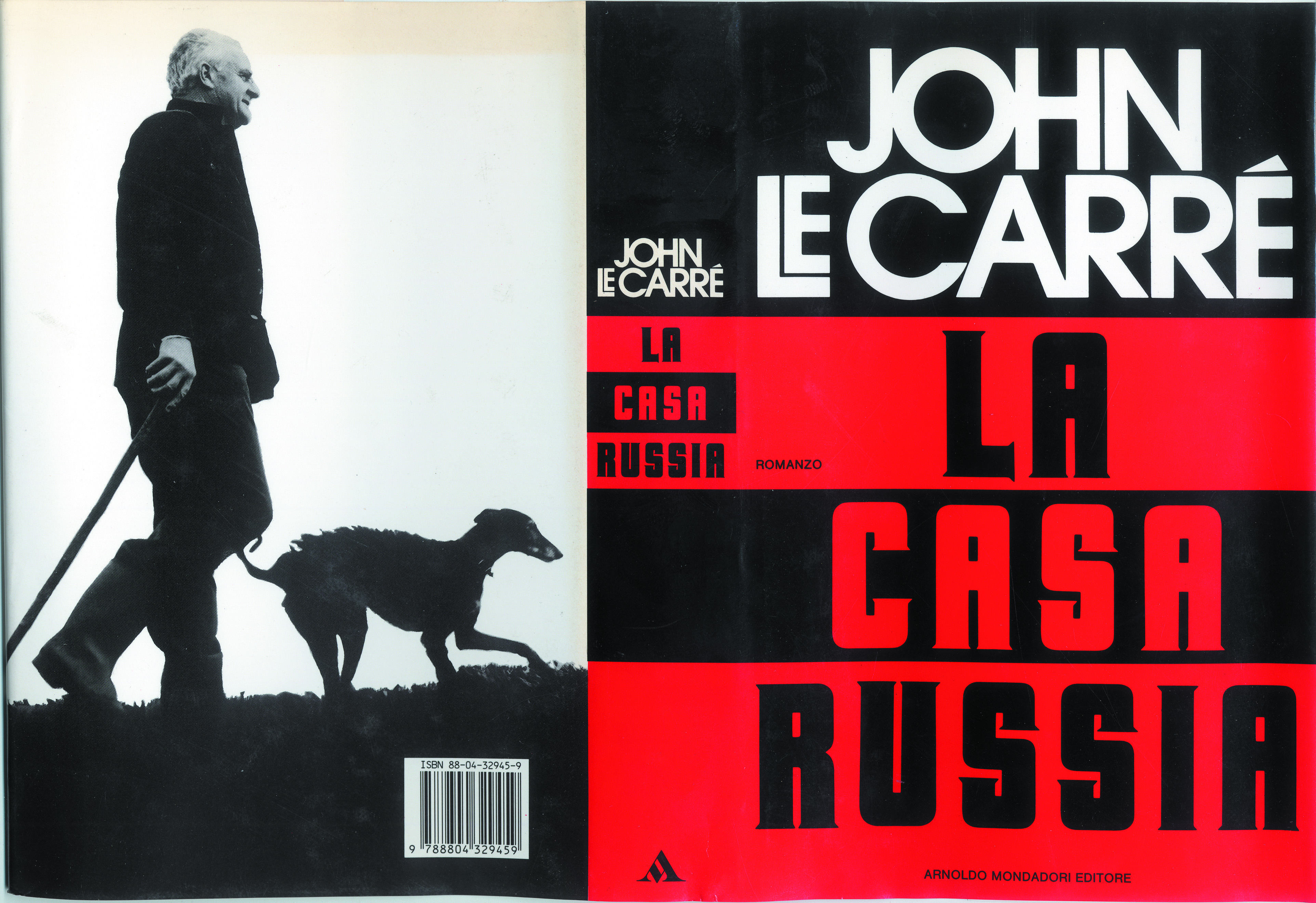 Portada de la edición italiana de ''La casa Rusia'', Mondadori, 1989.