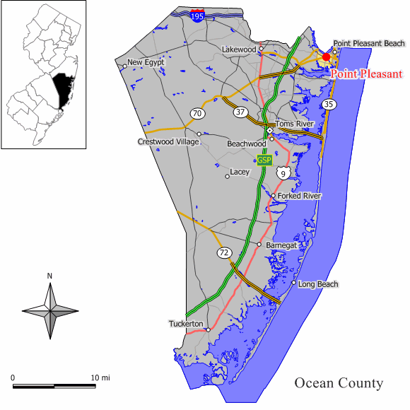 point pleasant new jersey map Point Pleasant New Jersey Wikipedia point pleasant new jersey map