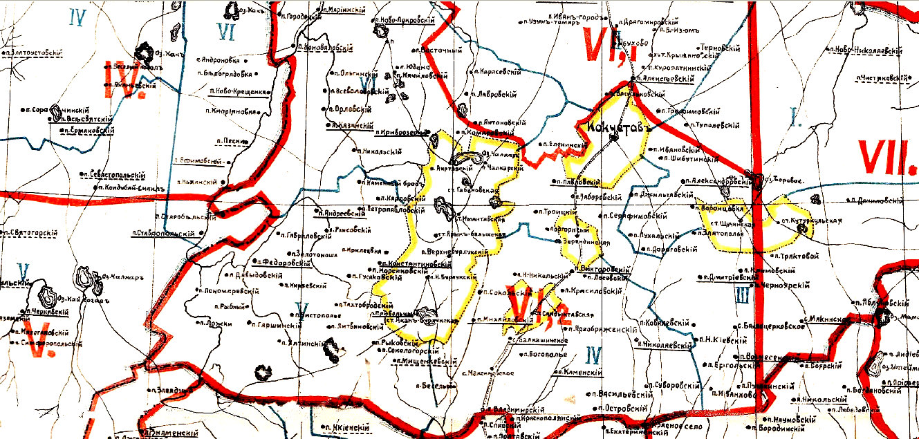 Карта макинск акмолинская область