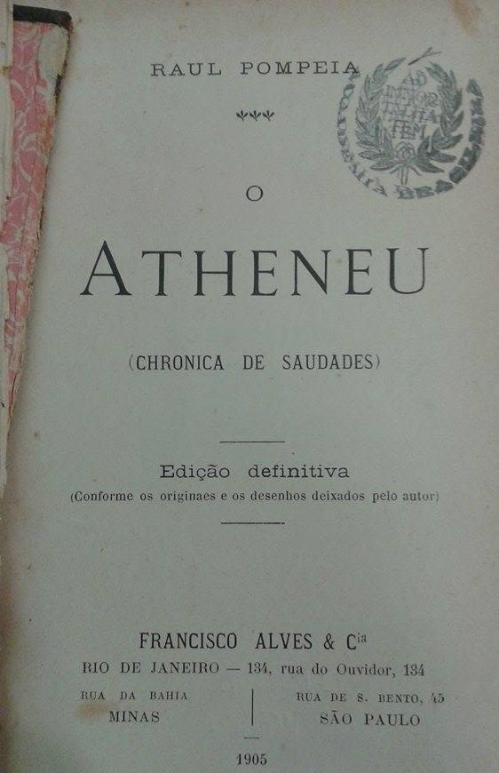 O Ateneu - Coleção A Obra-Prima De Cada Autor 9788572323581 - SBS