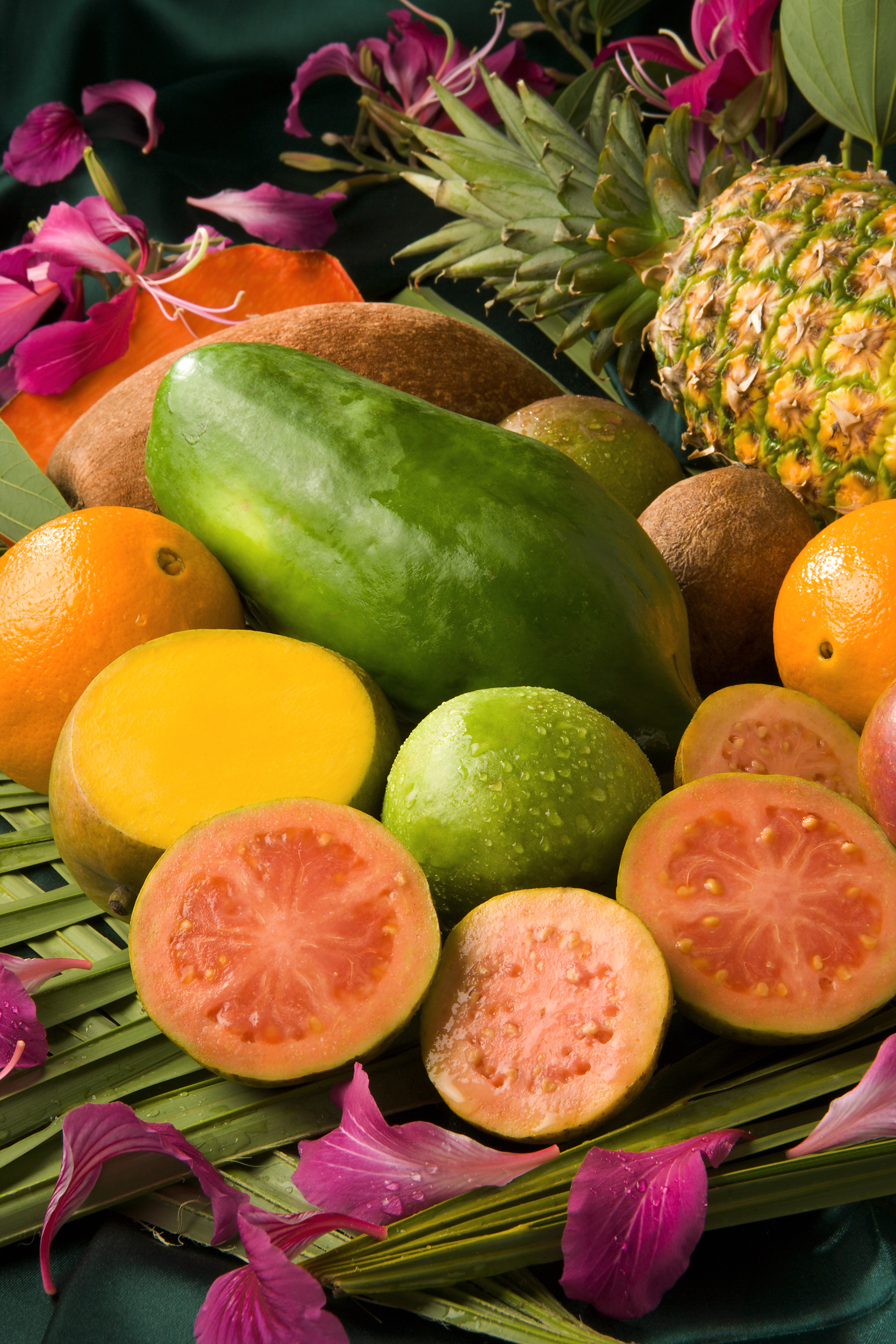 tropical fruits and vegetables list