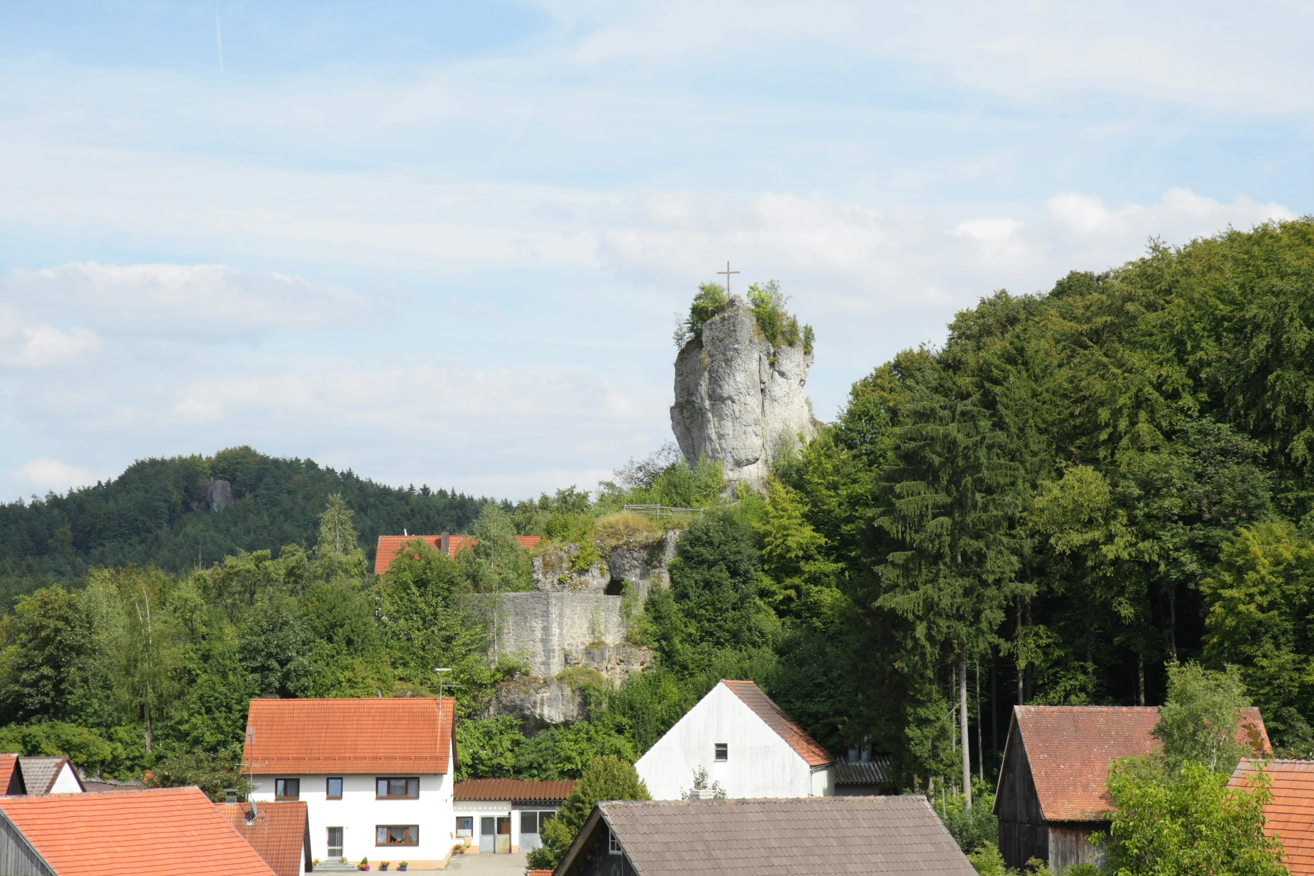 Burgruine Bärnfels von Westen