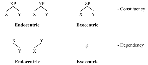 Endocentric kaj eksocentric-strukturoj