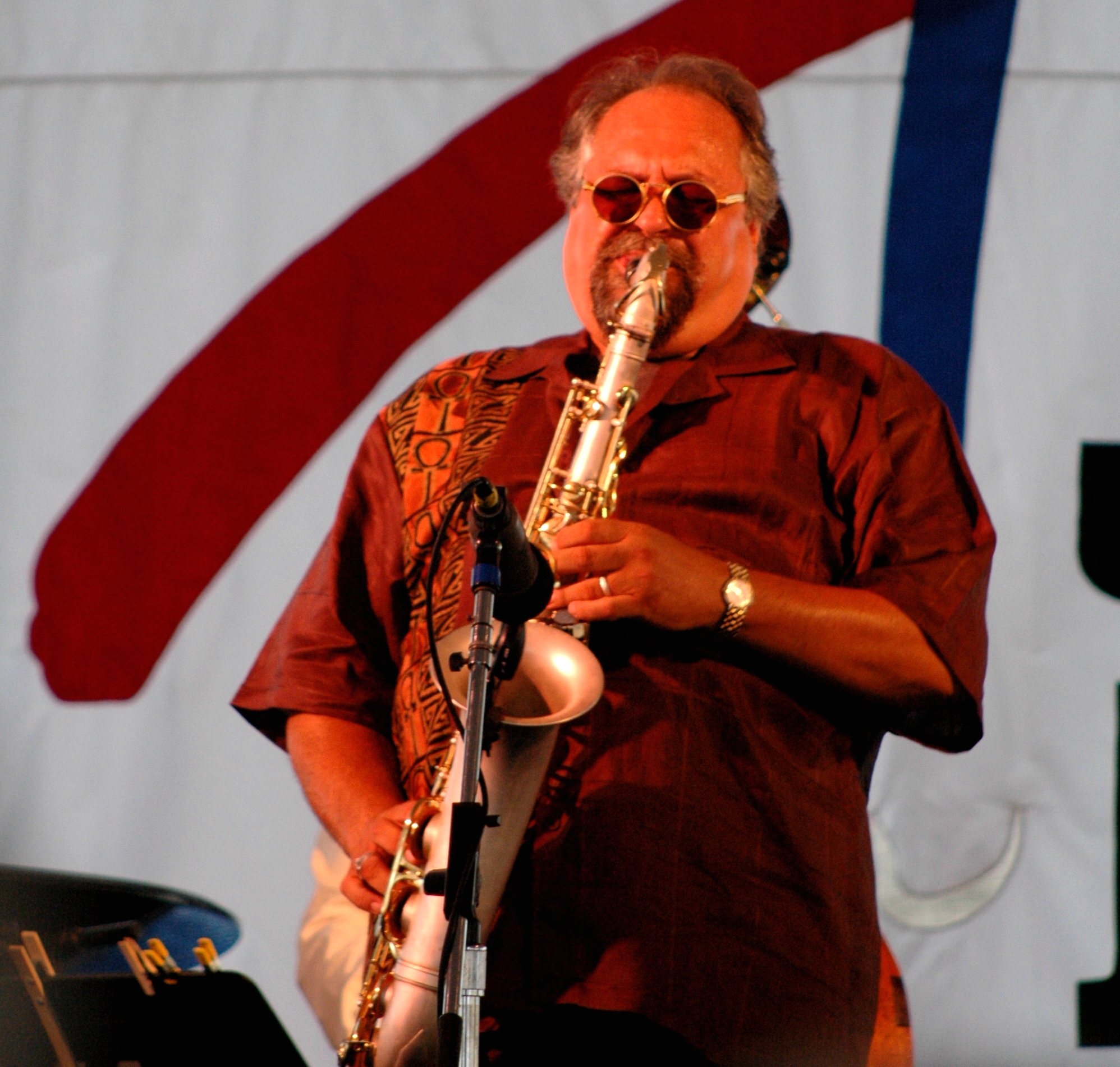 Lovano at the 2005 [[Newport Jazz Festival]]