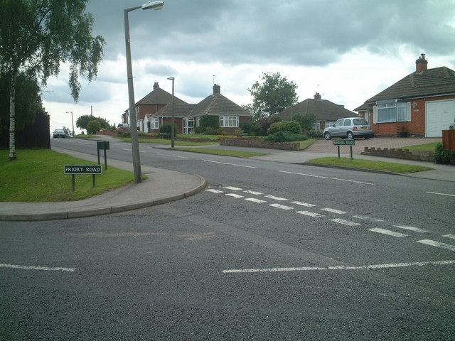 File:Junction of Priory Road and Windmill Road, Solihull Lodge - geograph.org.uk - 490936.jpg