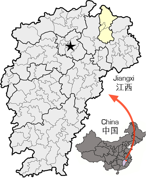 File:Location of Jingdezhen within Jiangxi.png