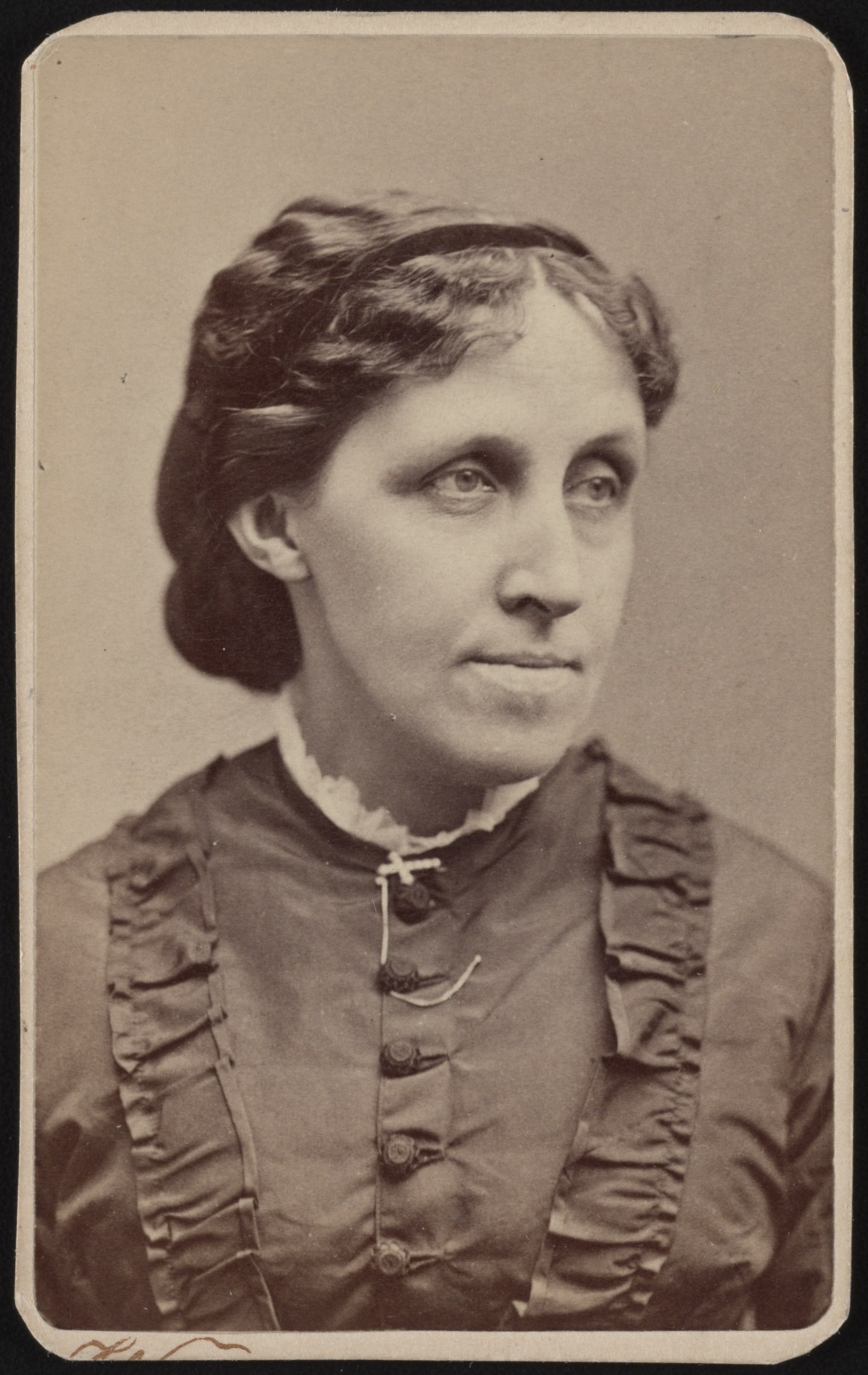 File:Louisa May Alcott, writer, abolitionist, and Civil War nurse) - Warren&#39;s Portraits, 465 ...