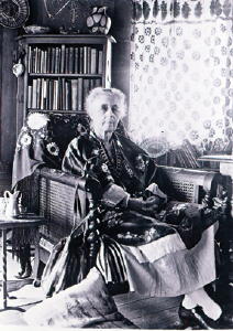 Mary Neosho Williams (d. 1914), widow of Civil War General Thomas Williams, and later instrumental in the development of the Evergreen Conference District, after having established "Camp Neosho" and what would become the Hiwan Homestead Museum. Mary Neosho Williams.jpg