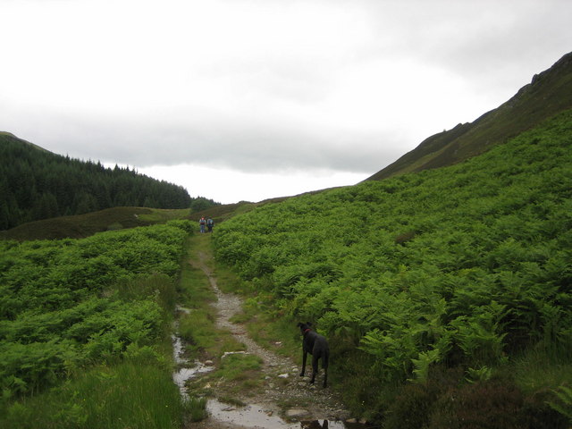 File:Track up Glen Ample from Loch Lubnaig - geograph.org.uk - 1723876.jpg