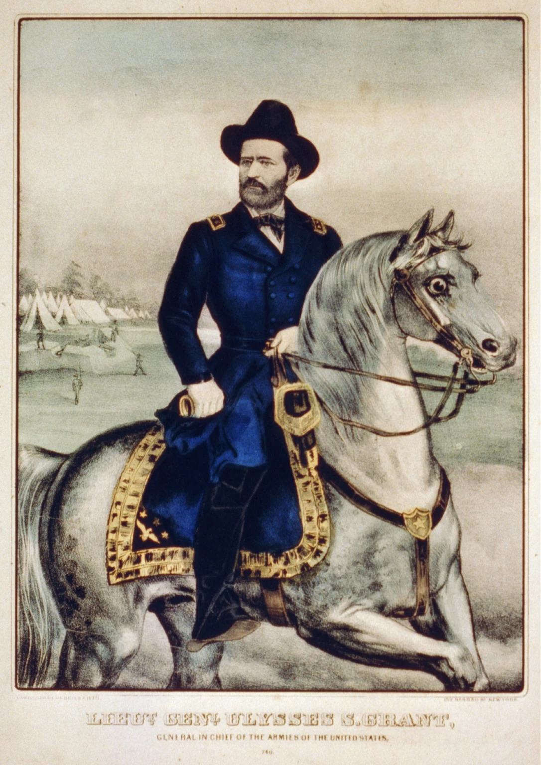 Currier & Ives Painting of U.S. Grant 