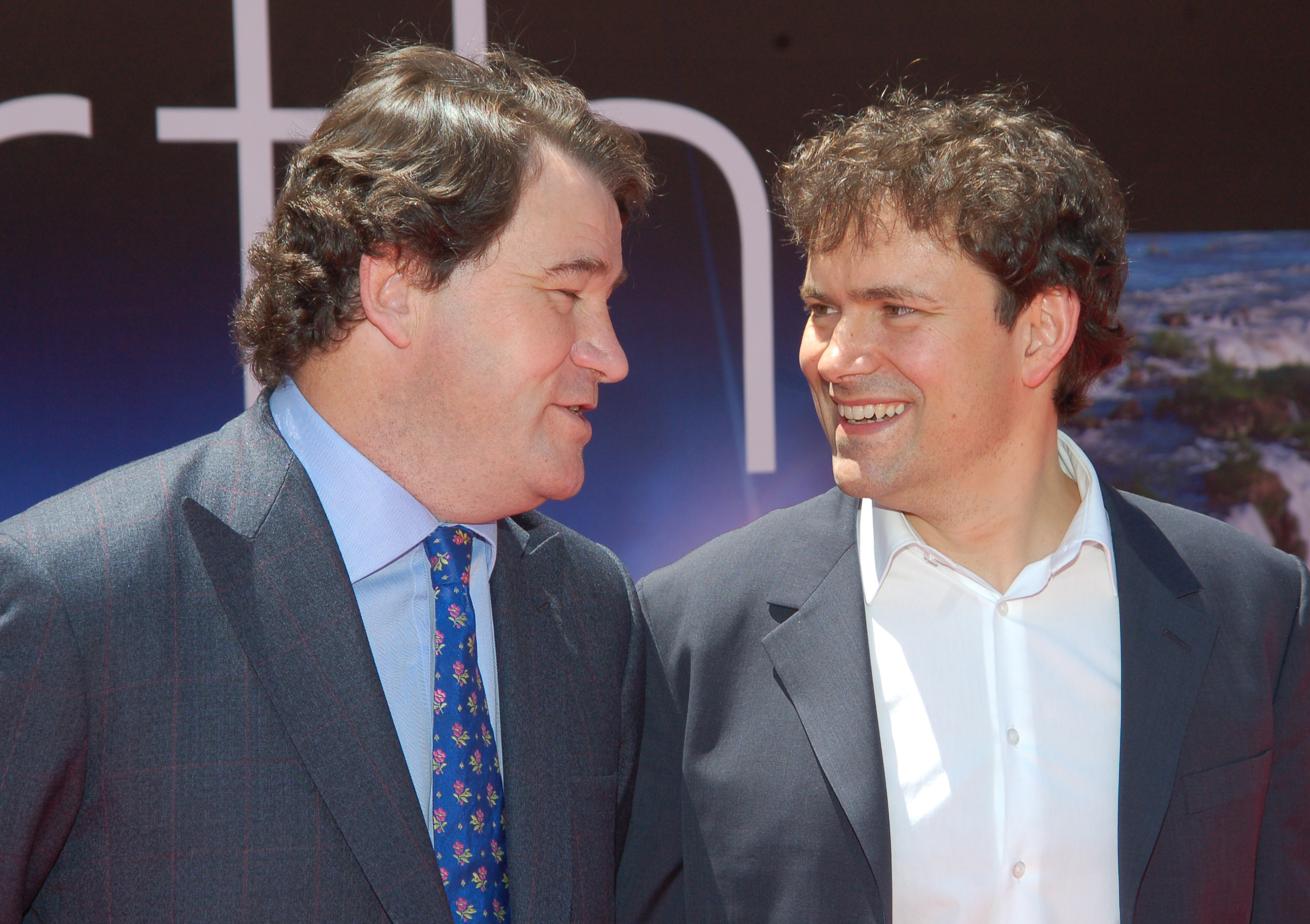 Alastair Fothergill (links) mit Mark Linfield bei der Premiere von ''Earth'', April 2009