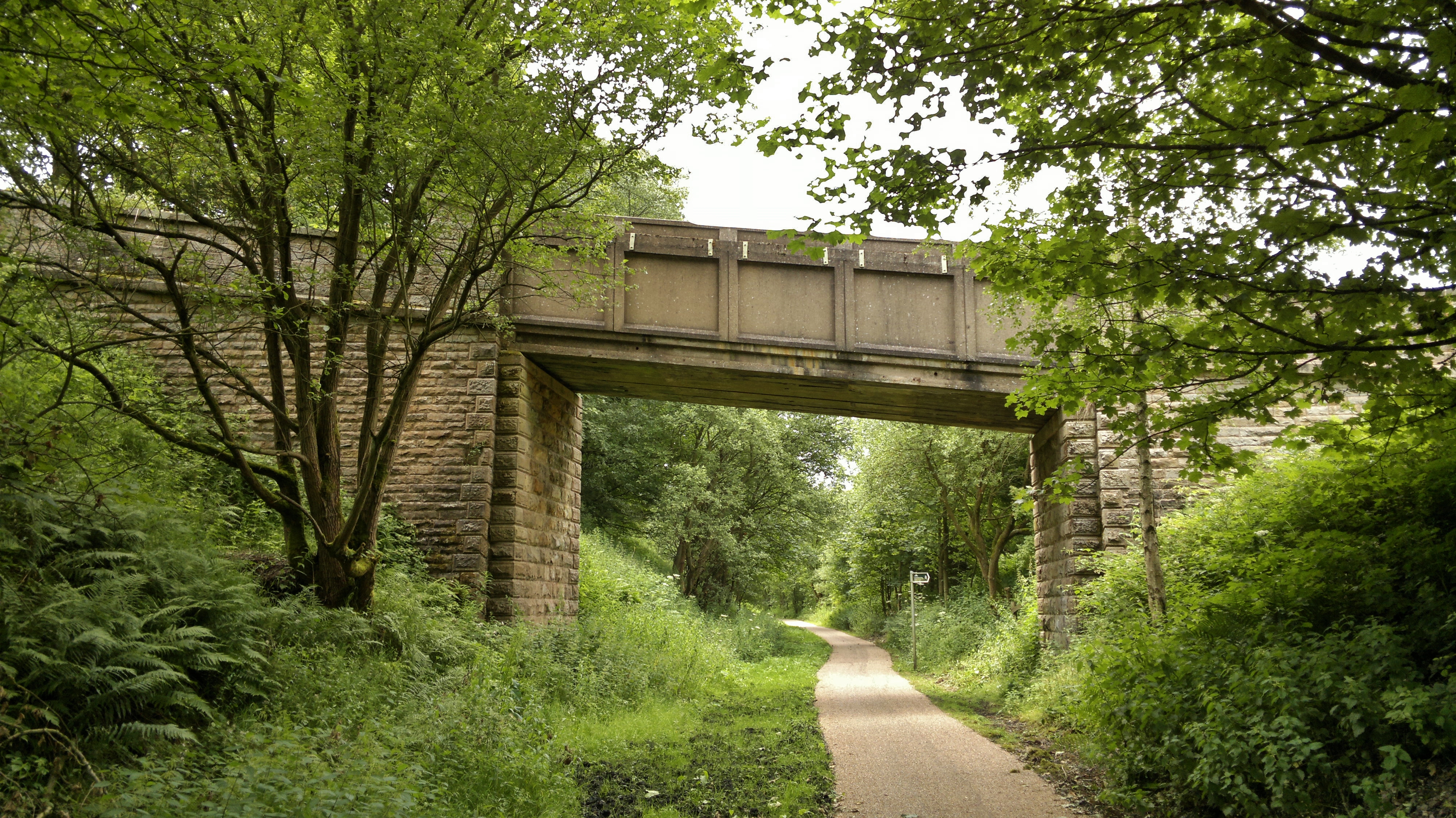 Across the bridge