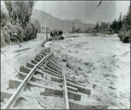 Crecida del río Copiapó en Tierra Amarilla, en 1919