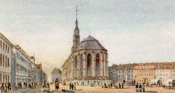 Heiliggeistkirche von Louis Hoffmeister ca 1820