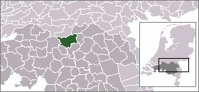 Situación de 's-Hertogenbosch respecto do Brabante do Norte