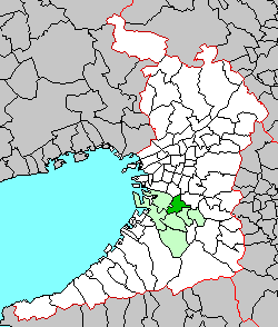 堺市北区の位置