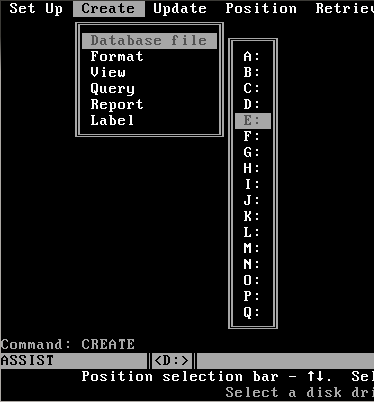 File:Screenshot of ASSIST in DBase III Plus.png