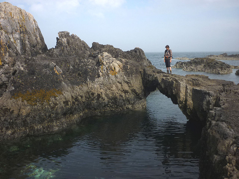 Small natural arch, Bagh Geal near Smoo Cave - geograph.org.uk - 3577743