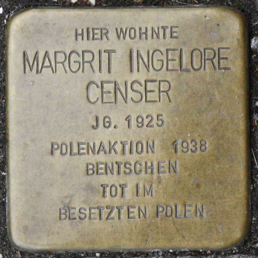 Stolperstein Margrit Ingelore Censer Wuppertal.jpg