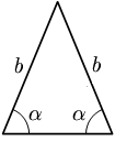 Miniatura per Triangolo isoscele