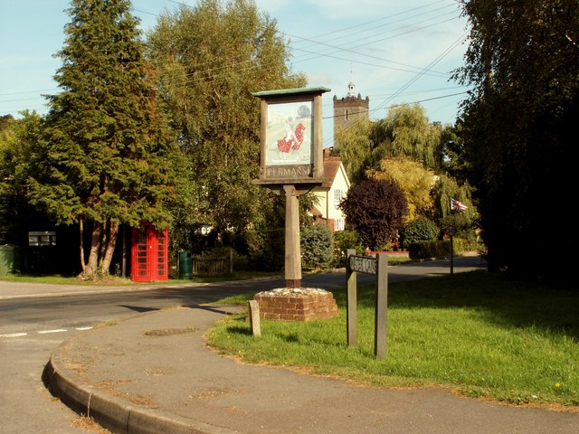 File:Village sign at Pebmarsh, Essex - geograph.org.uk - 244479.jpg