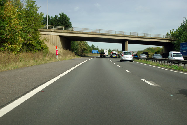 File:A603 bridge over M11 - geograph.org.uk - 2641358.jpg