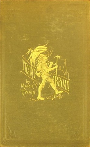 First edition cover of A Tramp Abroad by Mark Twain. A Tramp Abroad 1880 cover.jpg